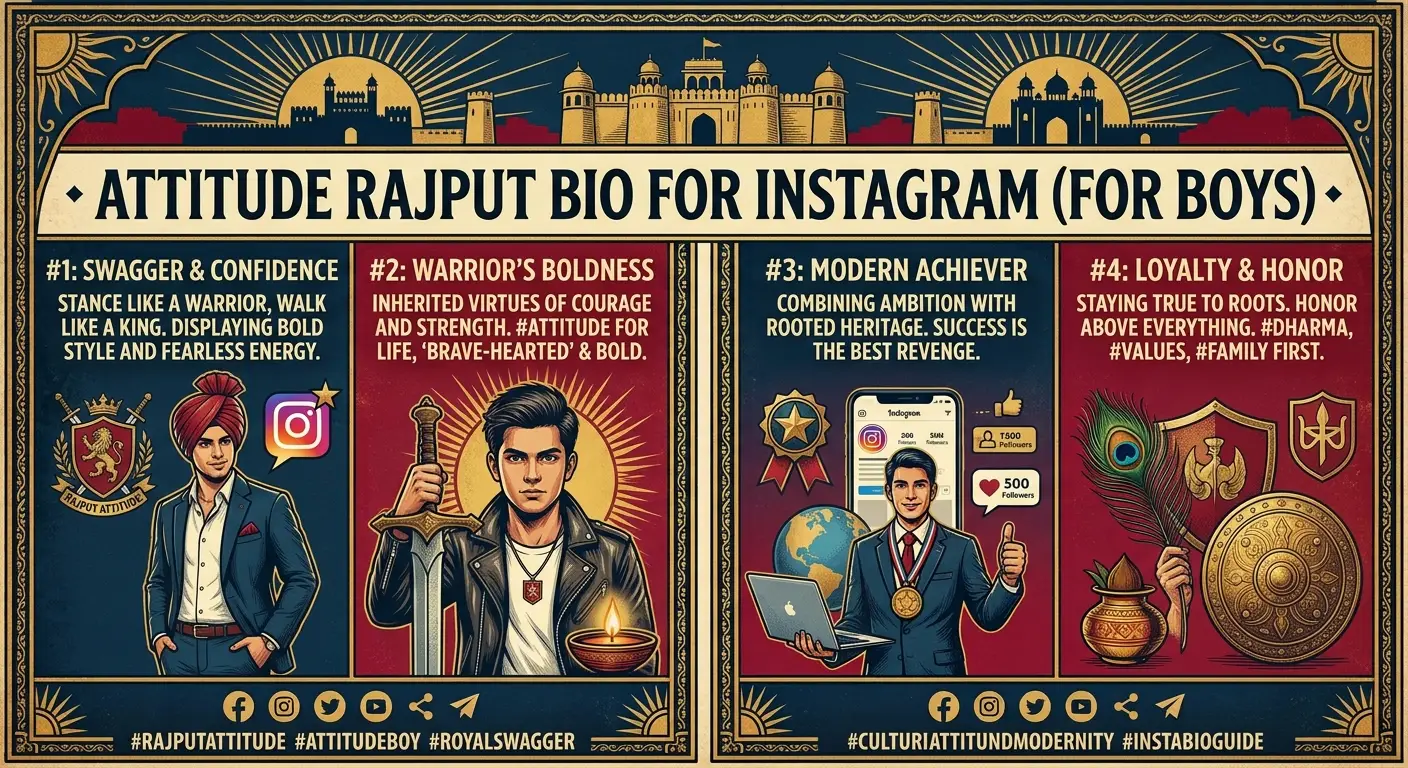 Attitude Rajput Bio for Instagram (For Boys)