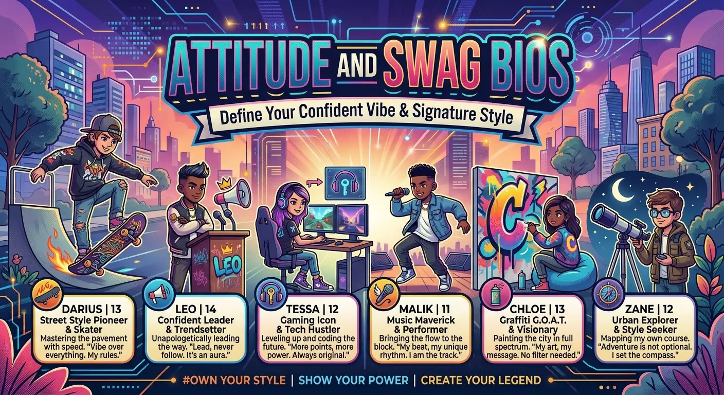Β Attitude and Swag BiosΒ
