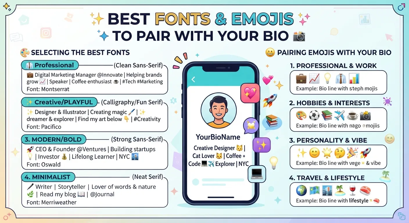 Best Fonts and Emojis to Pair With Your Bio