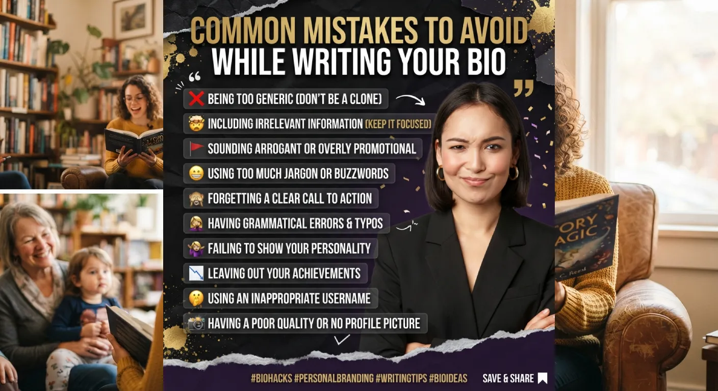 Common Mistakes to Avoid While Writing Your Bio