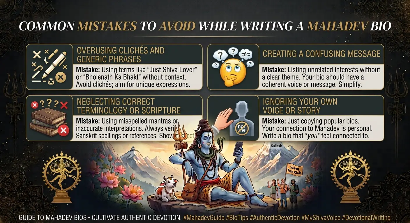 Common Mistakes to Avoid While Writing a Mahadev Bio