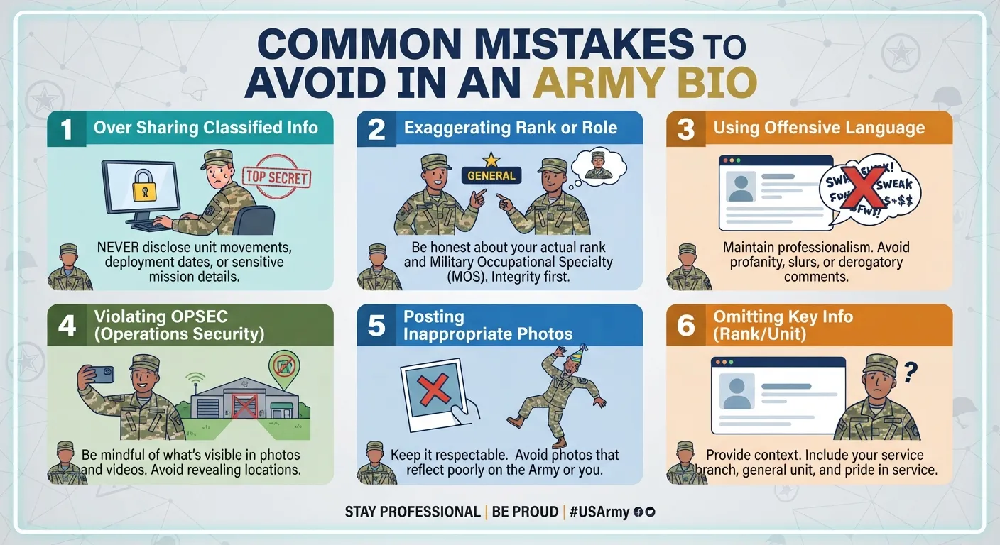 Common Mistakes to Avoid in an Army Bio