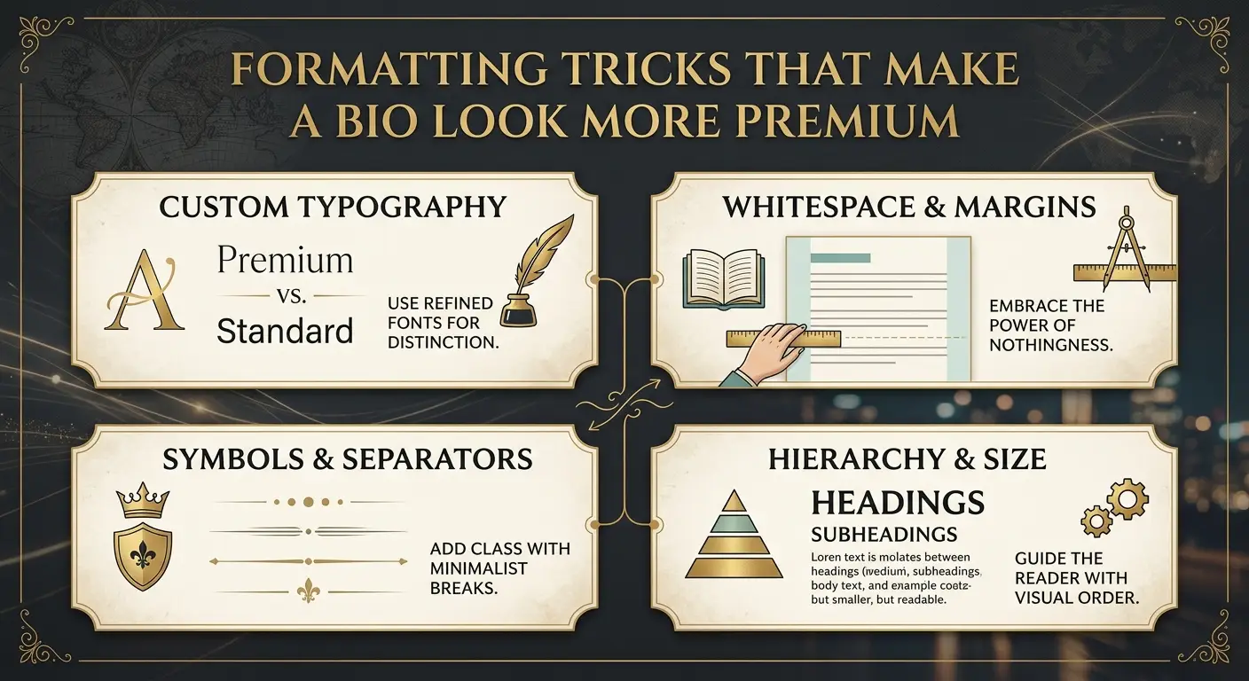 Formatting Tricks That Make a Bio Look More Premium
