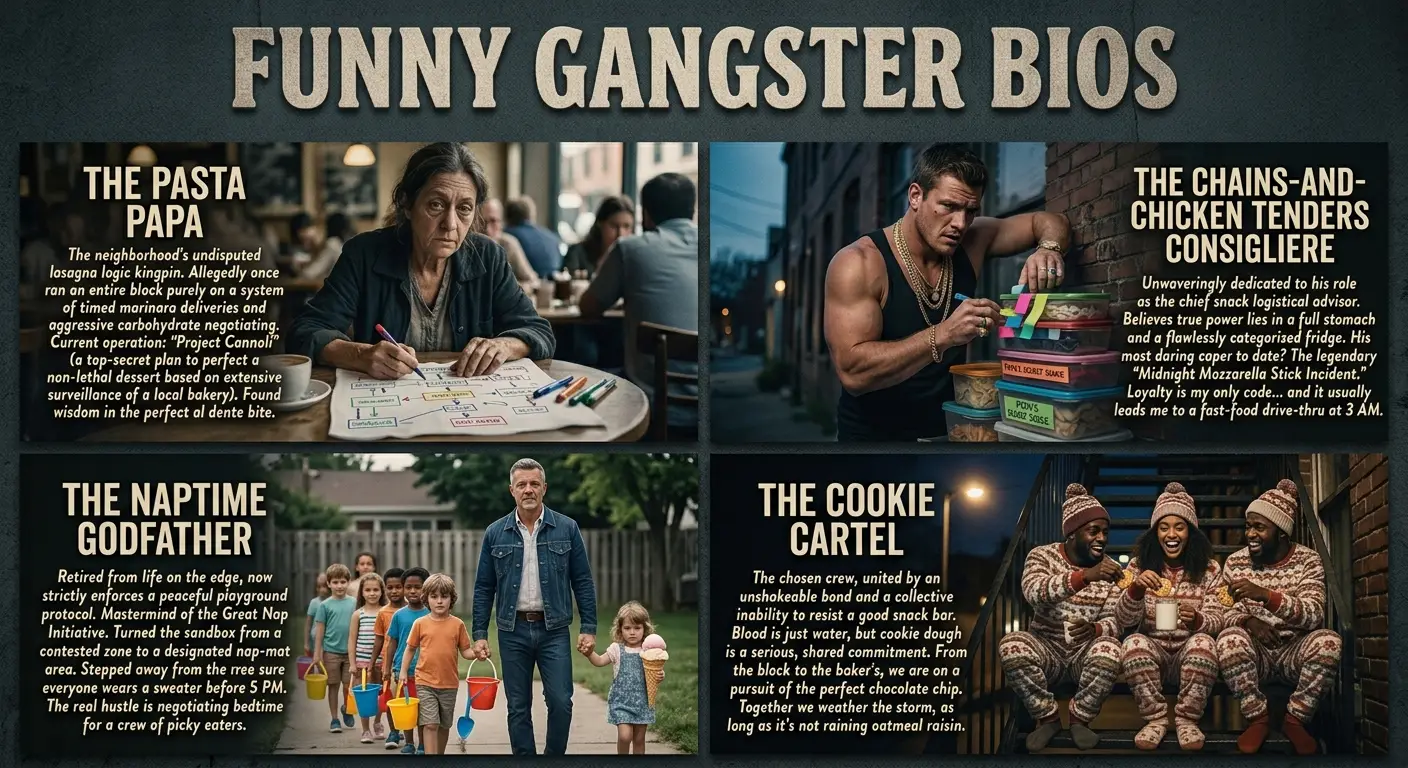 Funny Gangster Bios