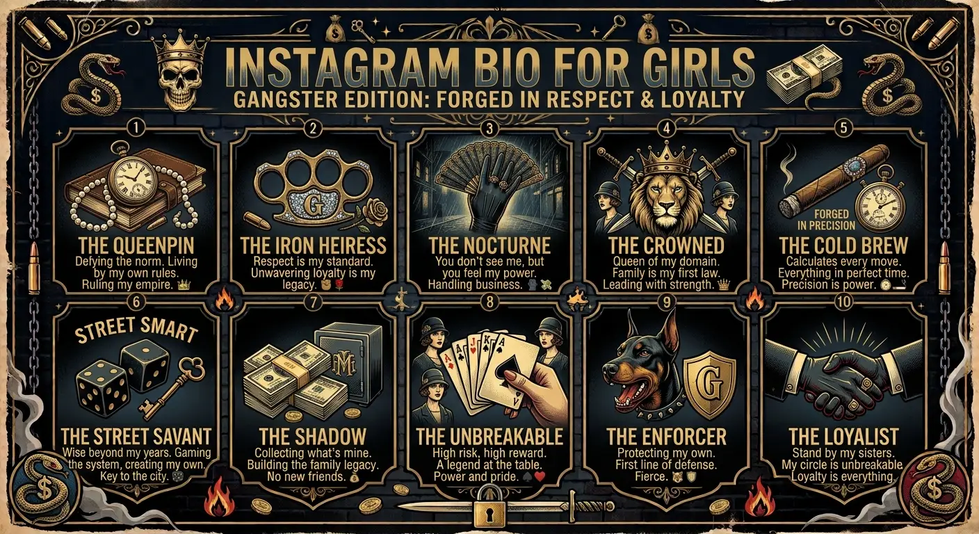 Gangster Instagram Bio for Girls