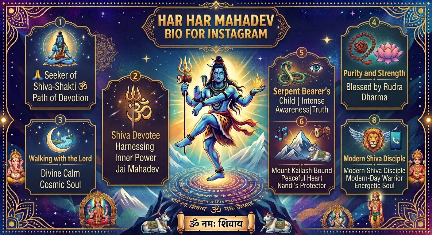 Har Har Mahadev Bio for Instagram