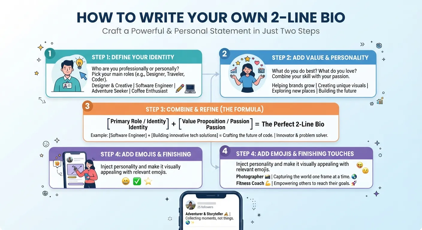 How to Write Your Own 2 Line Bio