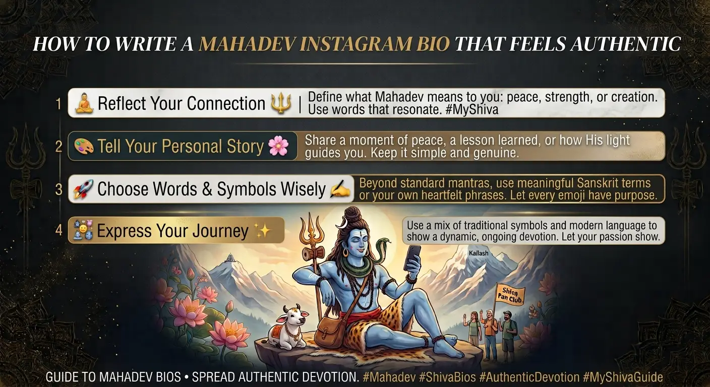 How to Write a Mahadev Instagram Bio That Feels Authentic