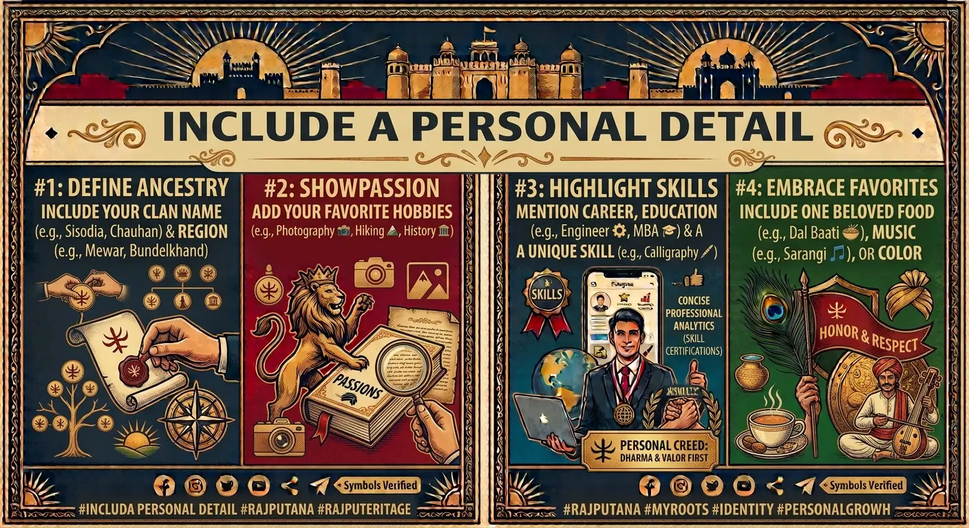 Include a Personal Detail