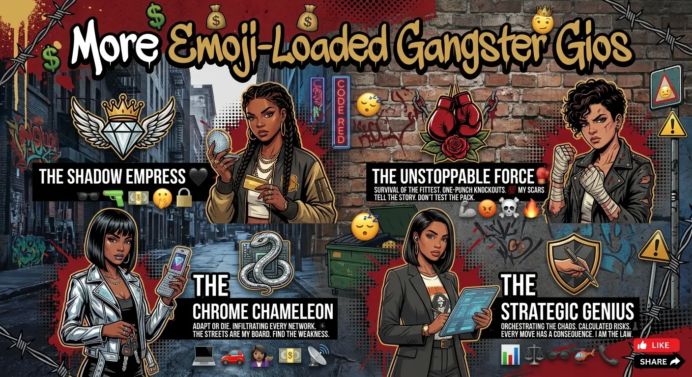 More Emoji-Loaded Gangster Bios
