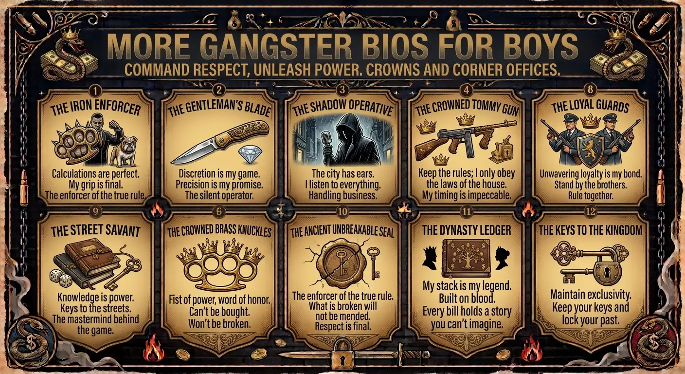 More Gangster Bios for Boys