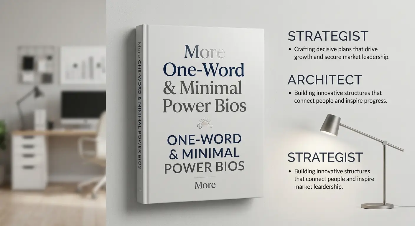 More One-Word & Minimal Power Bios
