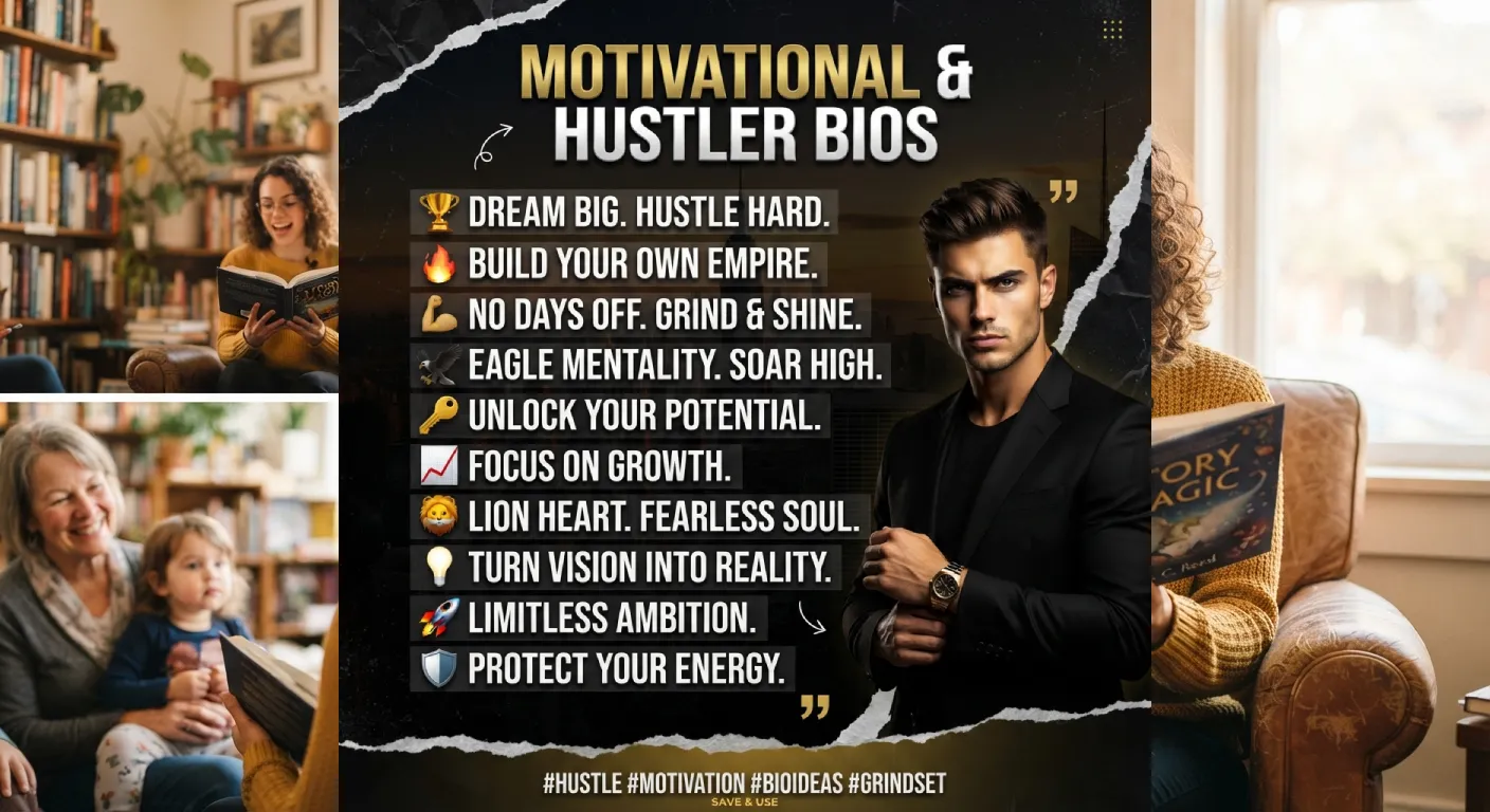 Motivational & Hustler Bios