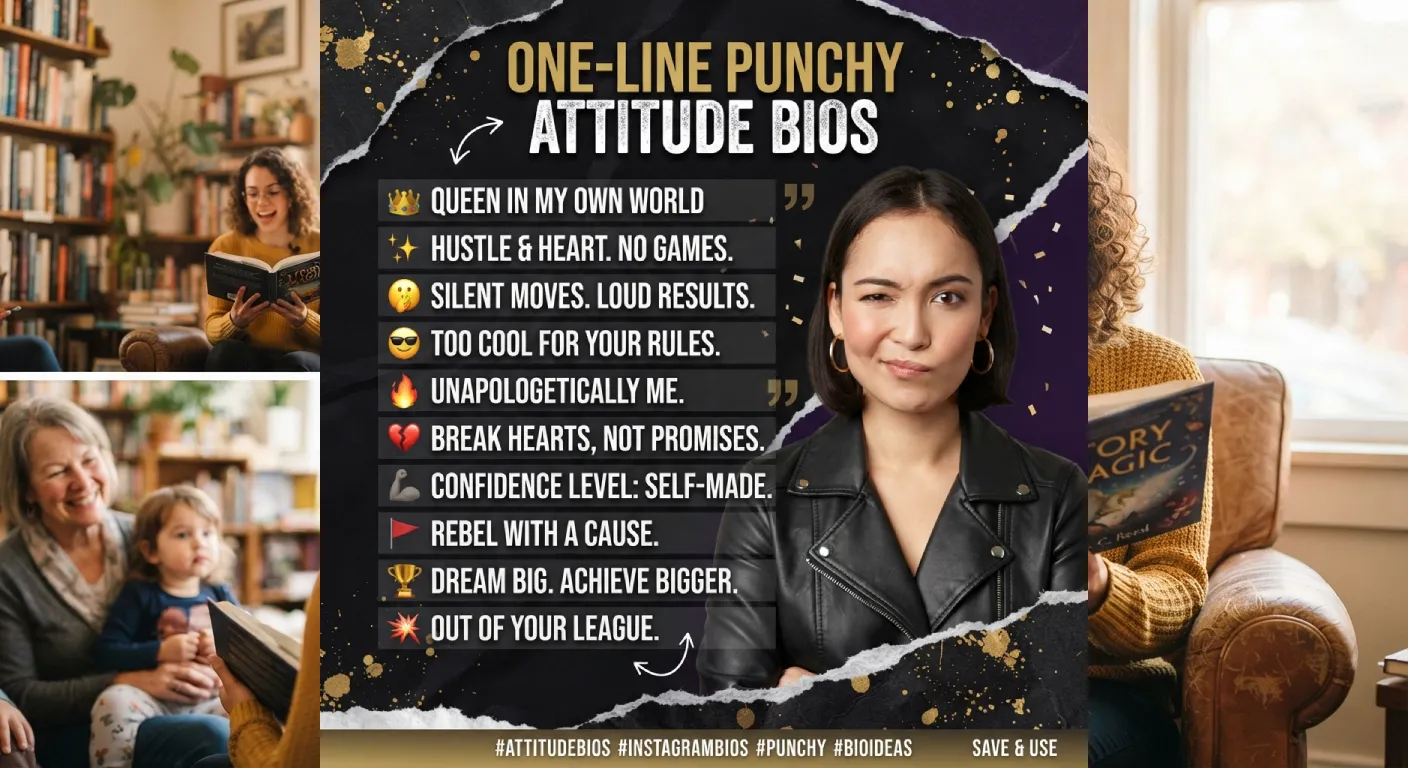 One-Line Punchy Attitude Bios