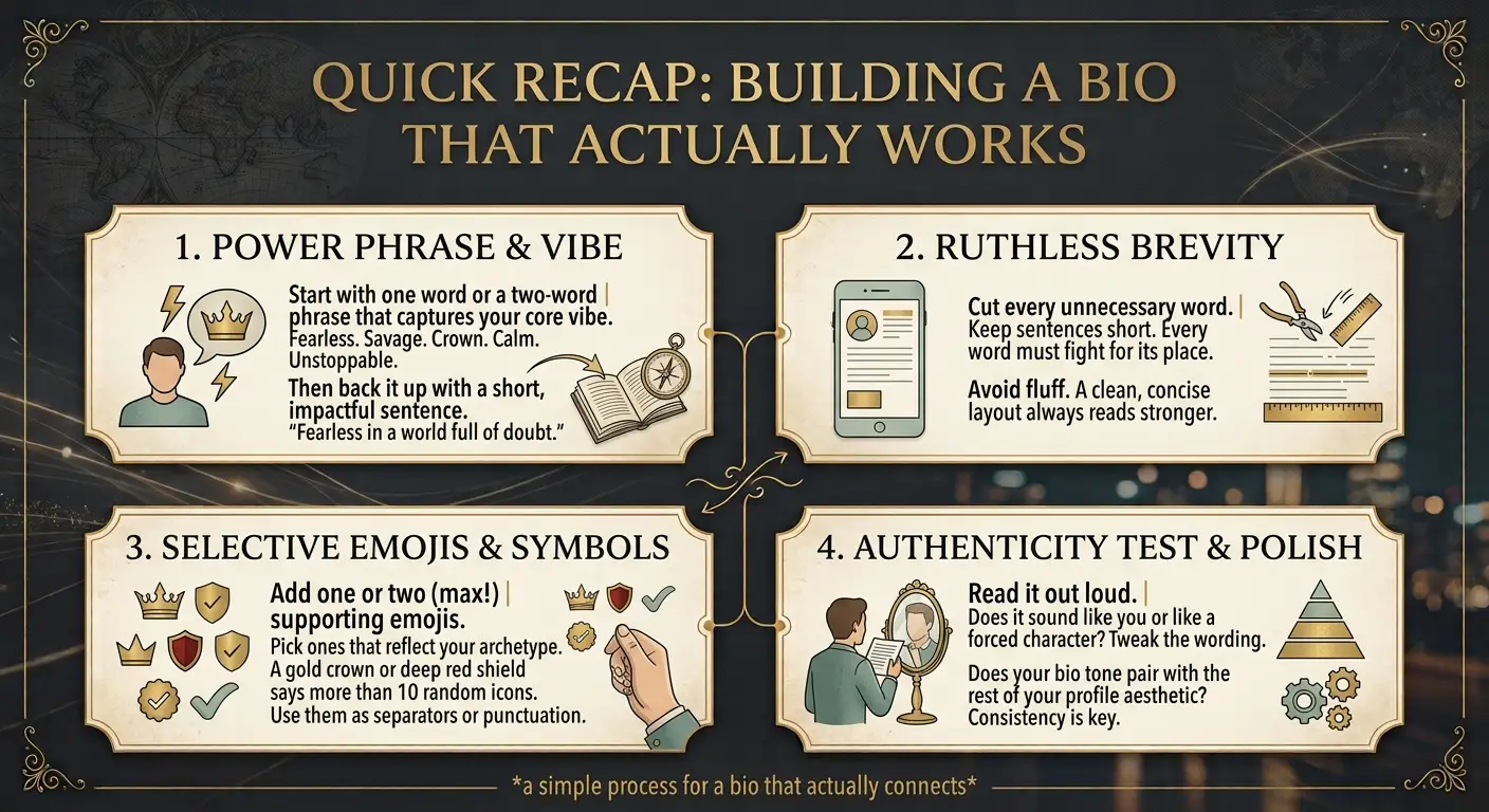 Quick Recap: Building a Bio That Actually Works