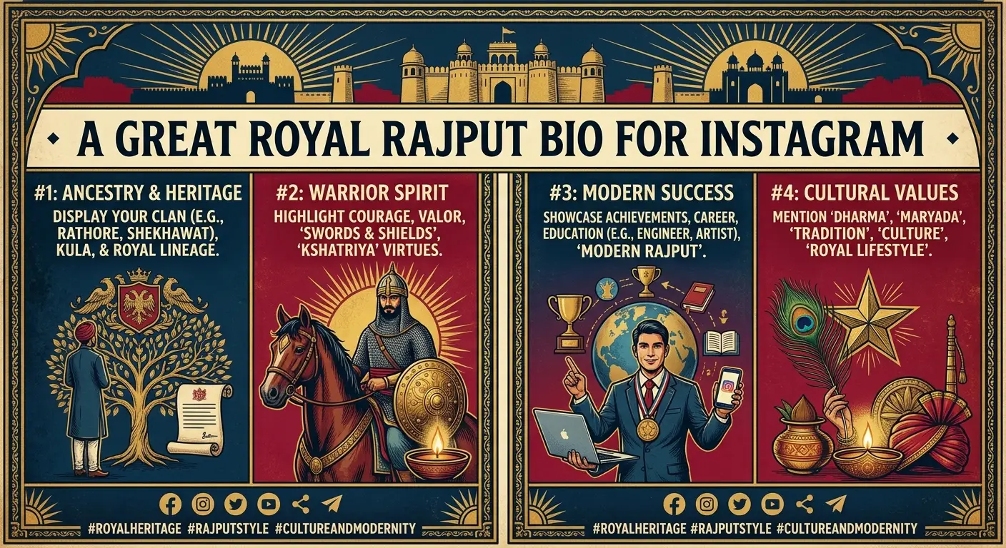 Royal Rajput Bio for Instagram