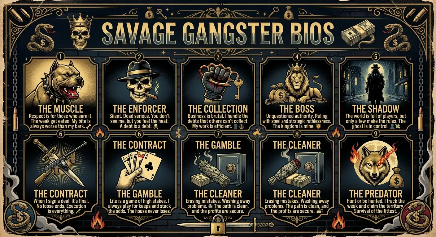 Savage Gangster Bios