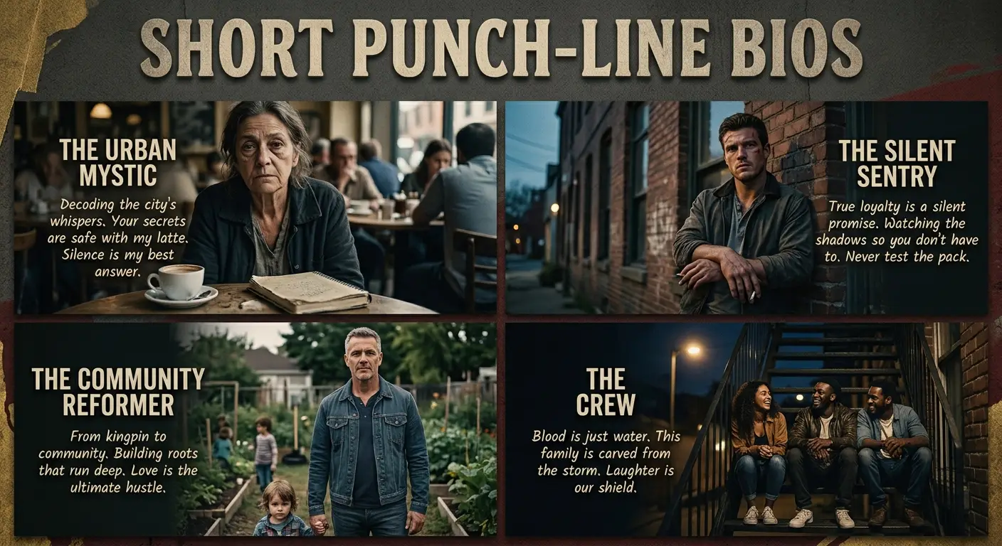 Short Punch-Line Bios