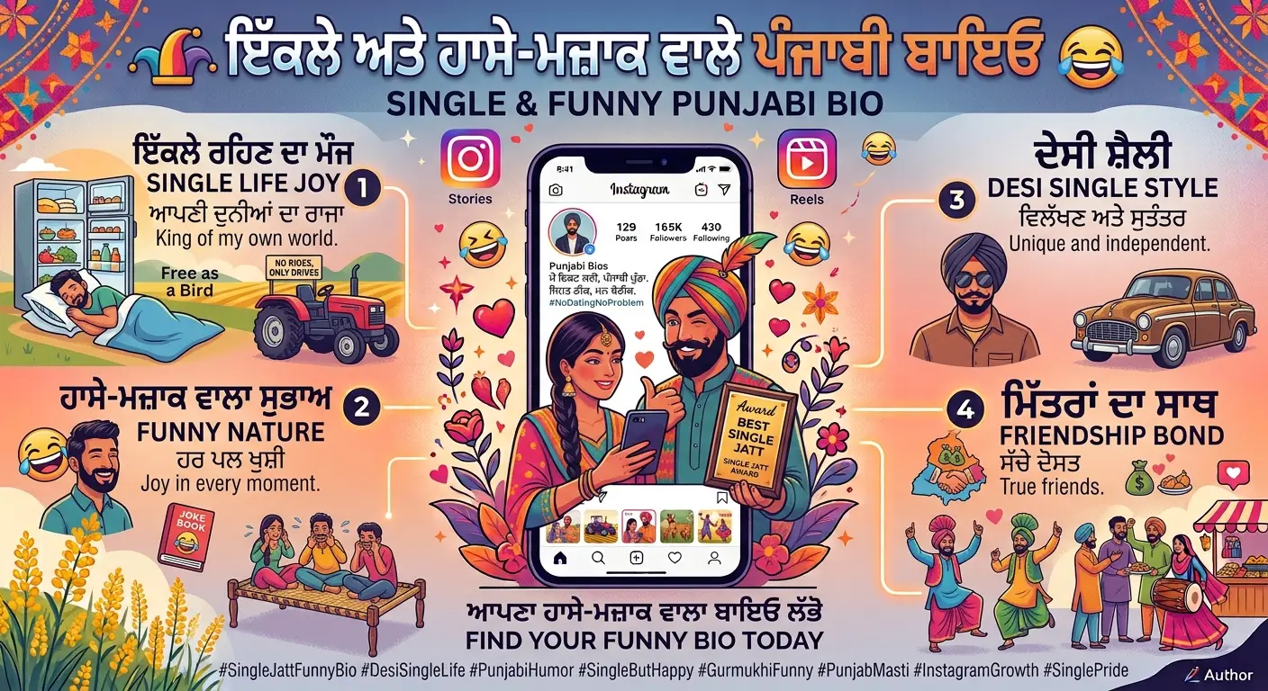 Single & Funny Punjabi Bio