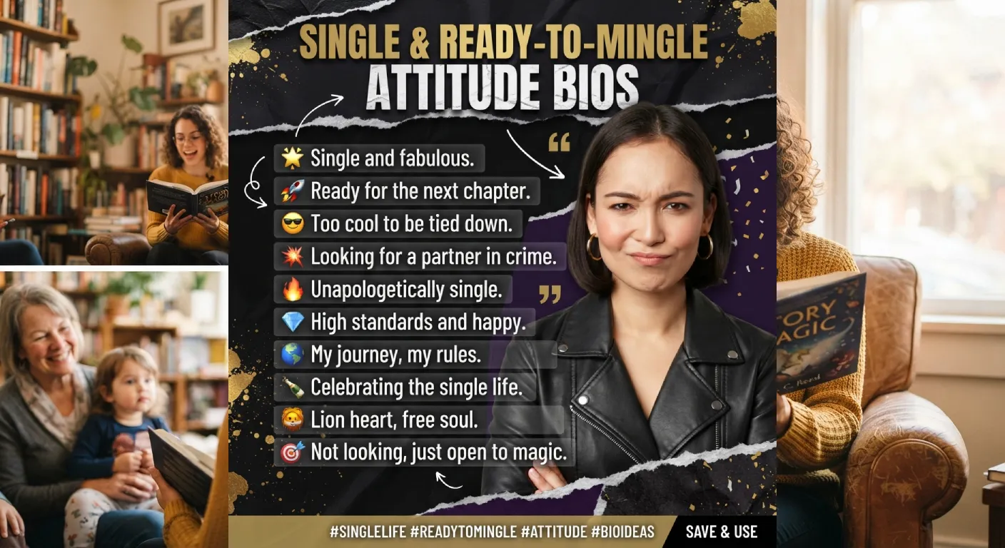 Single & Ready-to-Mingle Attitude Bios