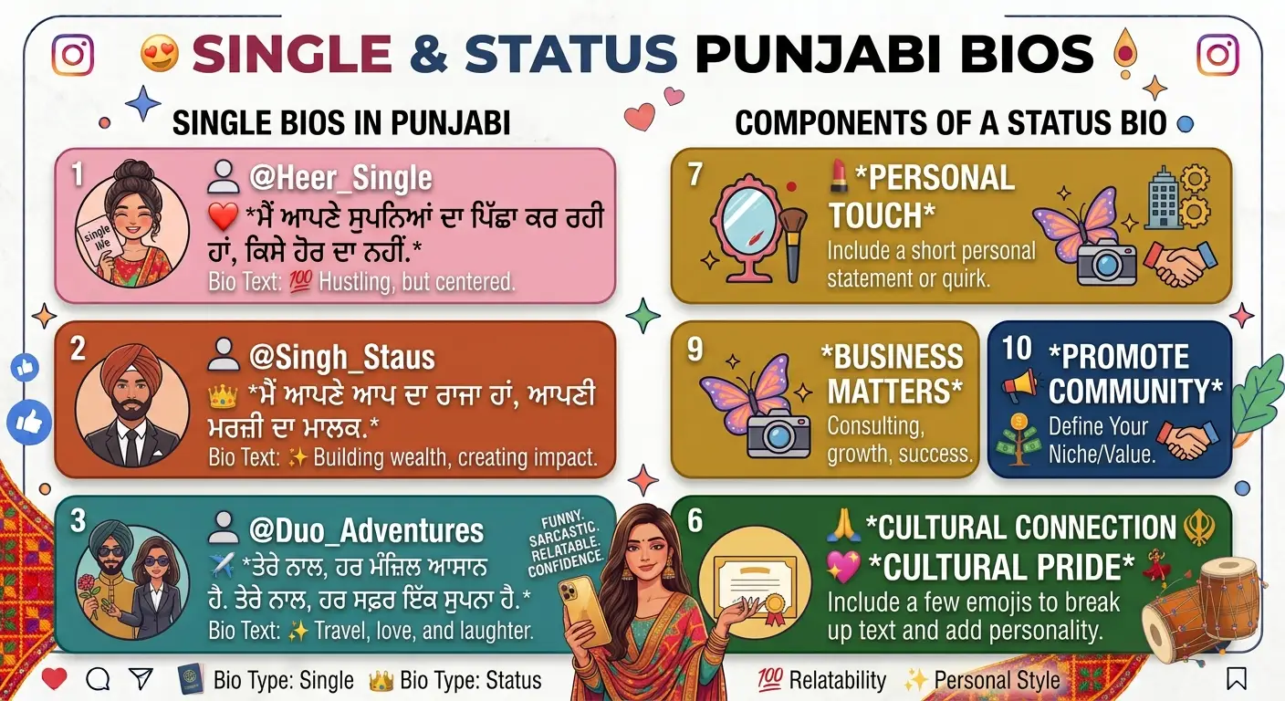 Single & Status Punjabi Bios