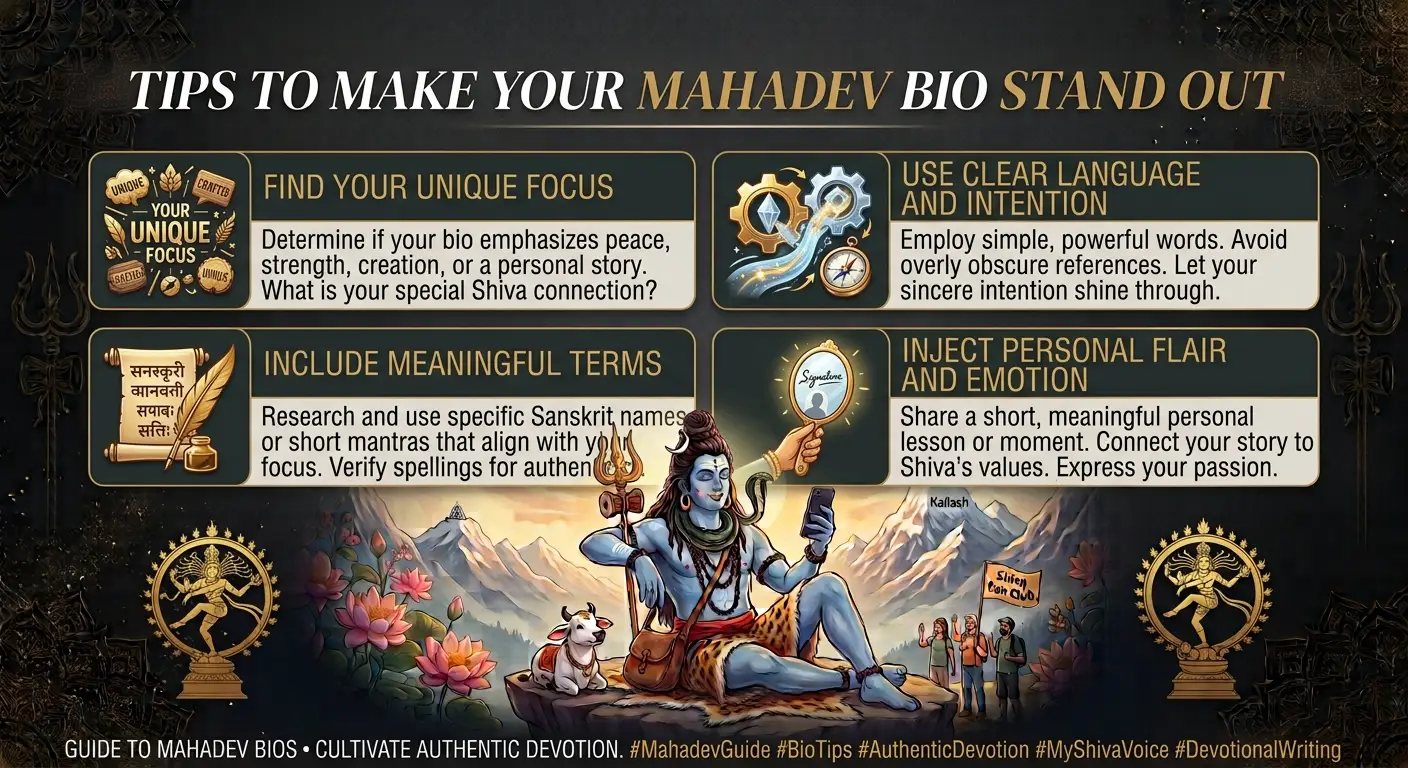 Tips to Make Your Mahadev Bio Stand Out