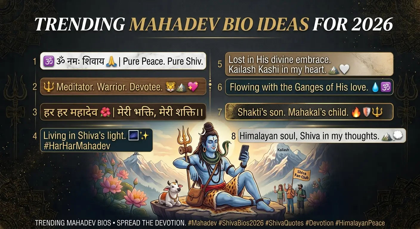 Trending Mahadev Bio Ideas for 2026
