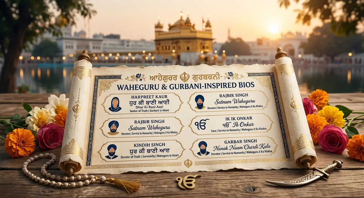 Waheguru and Gurbani-Inspired BiosΒ