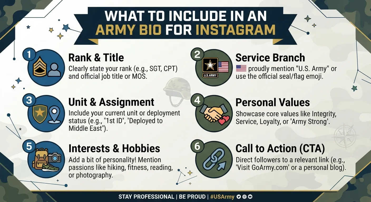 What to Include in an Army Bio for Instagram