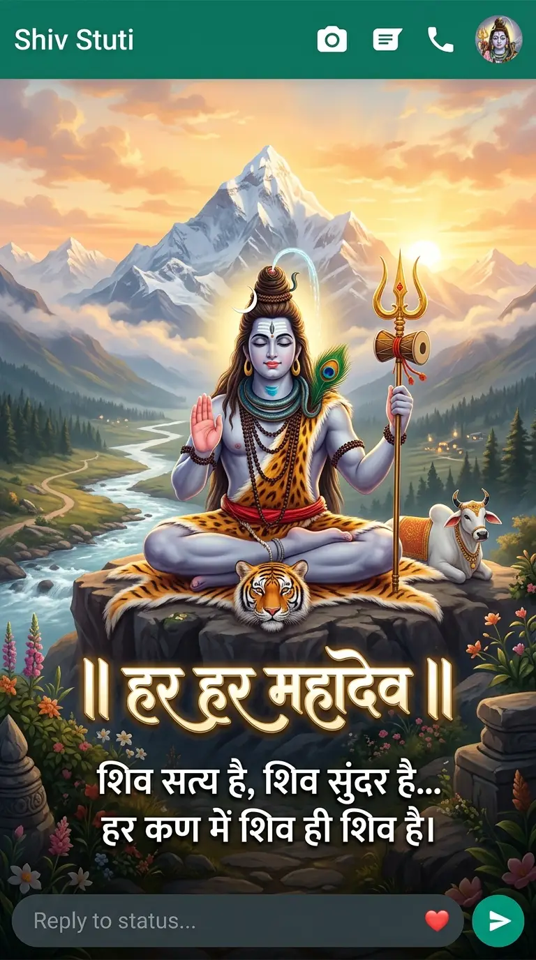 WhatsApp-Style Short Shiv Status