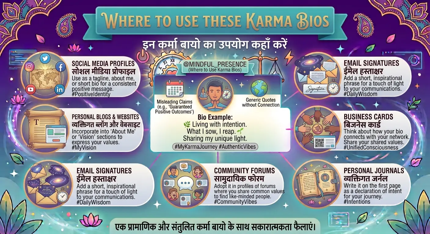 Where to Use These Karma Bios