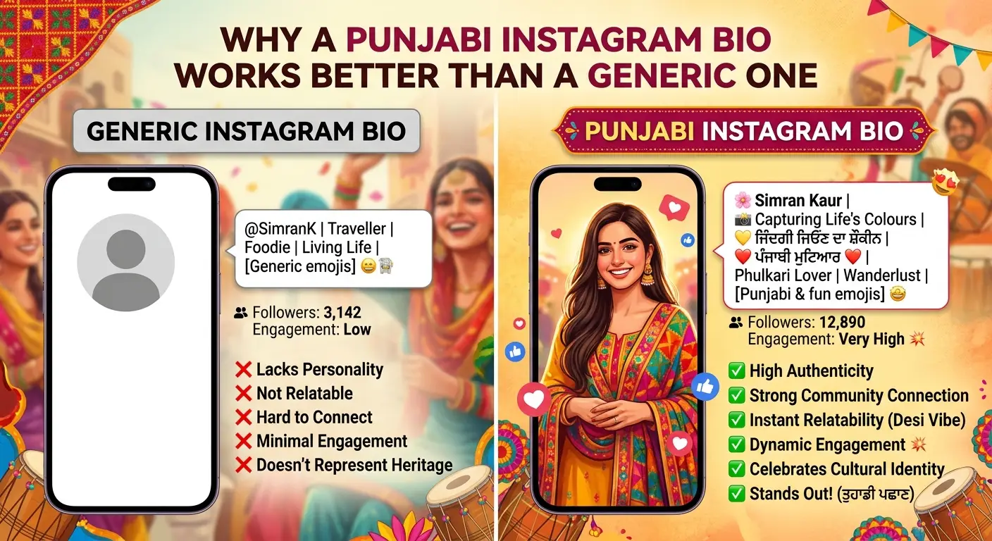 Why a Punjabi Instagram Bio Works Better Than a Generic One
