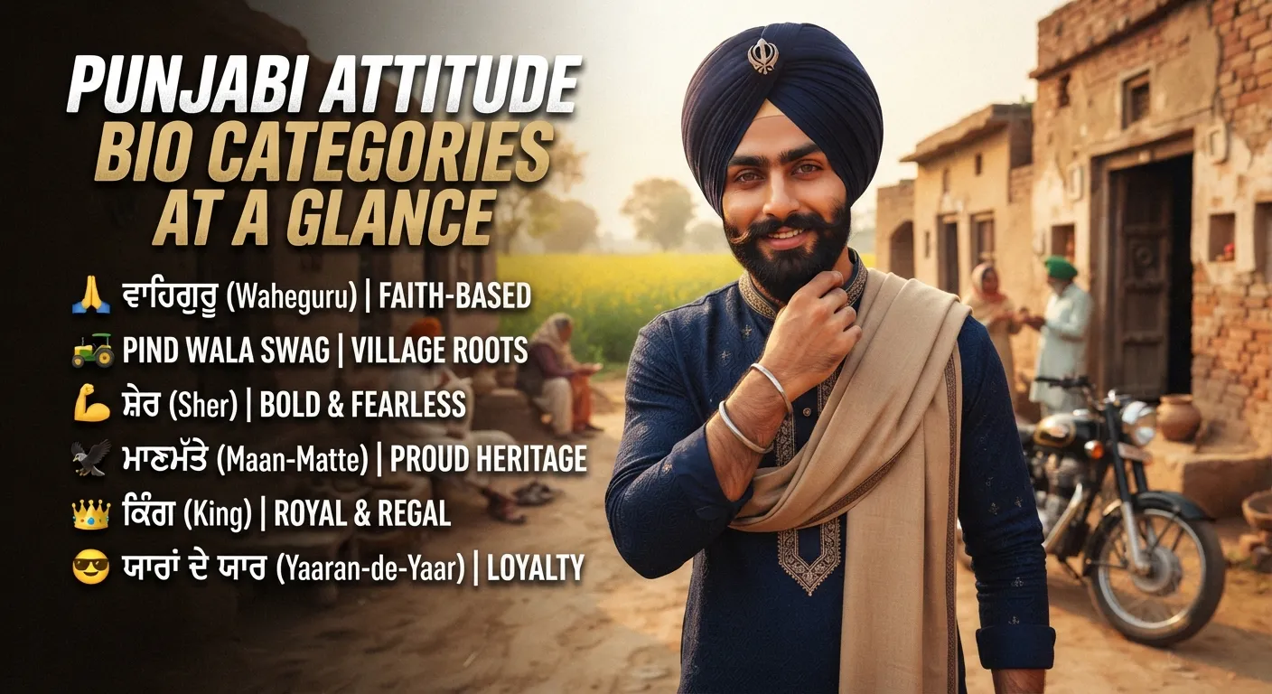 punjabi-attitude-bio-categories-at-a-glance