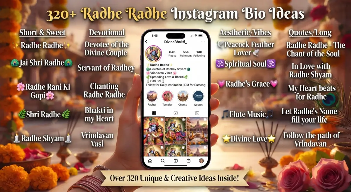 320+ Radhe Radhe Instagram Bio Ideas