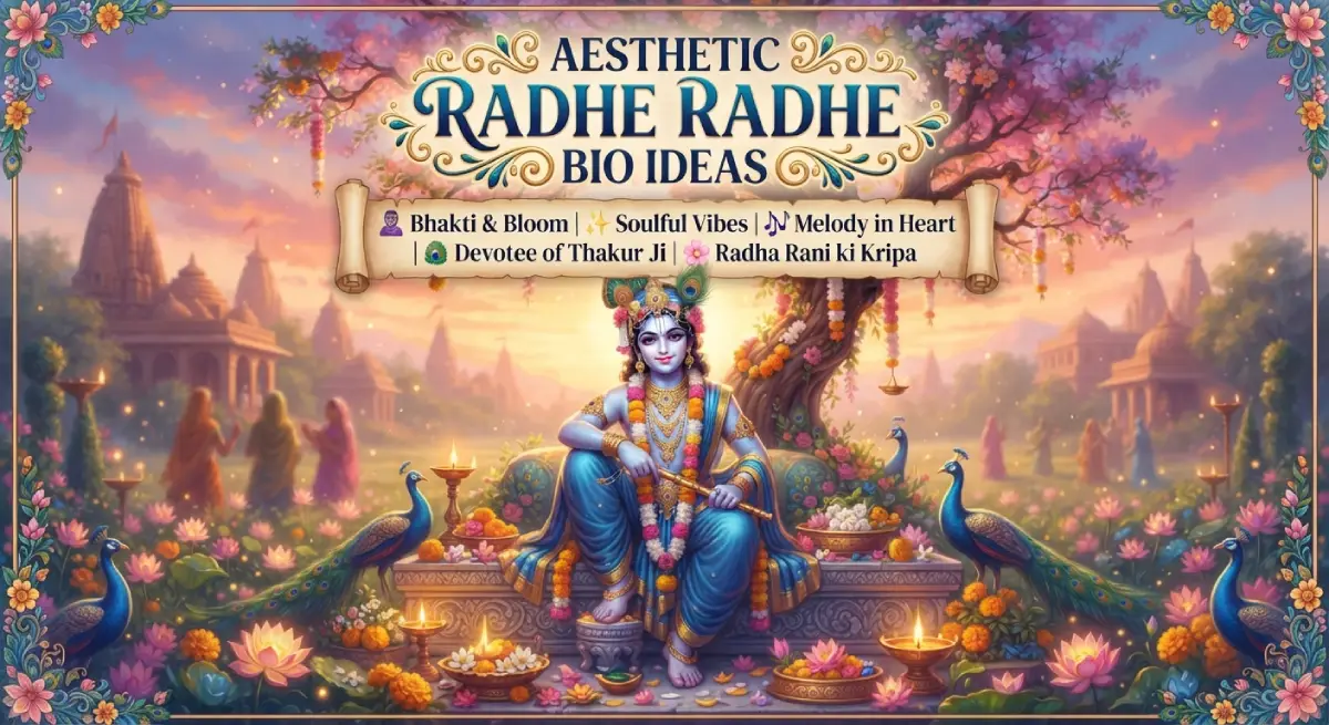 Aesthetic Radhe Radhe Bio Ideas