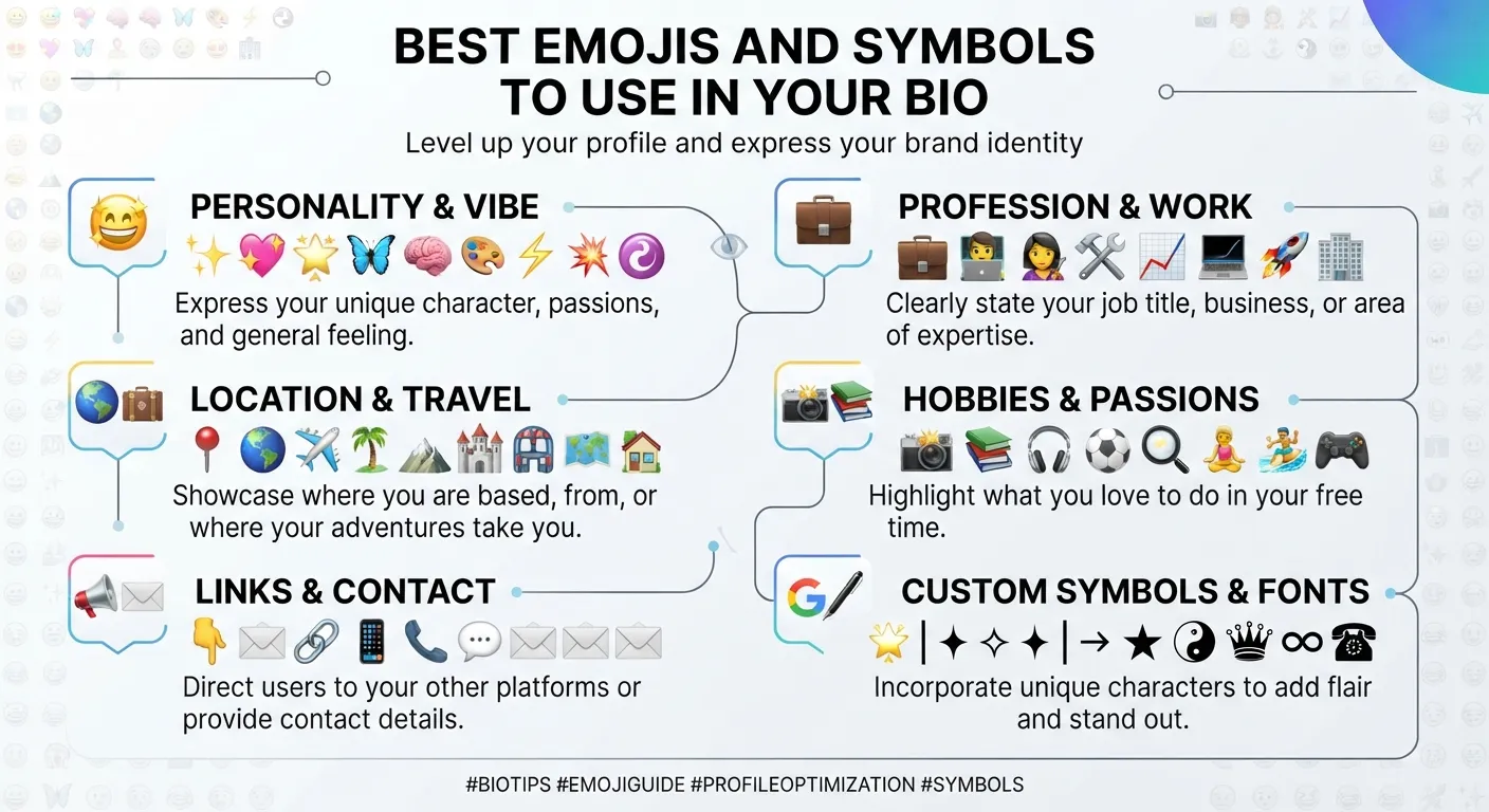Best Emojis and Symbols to Use in Your Bio