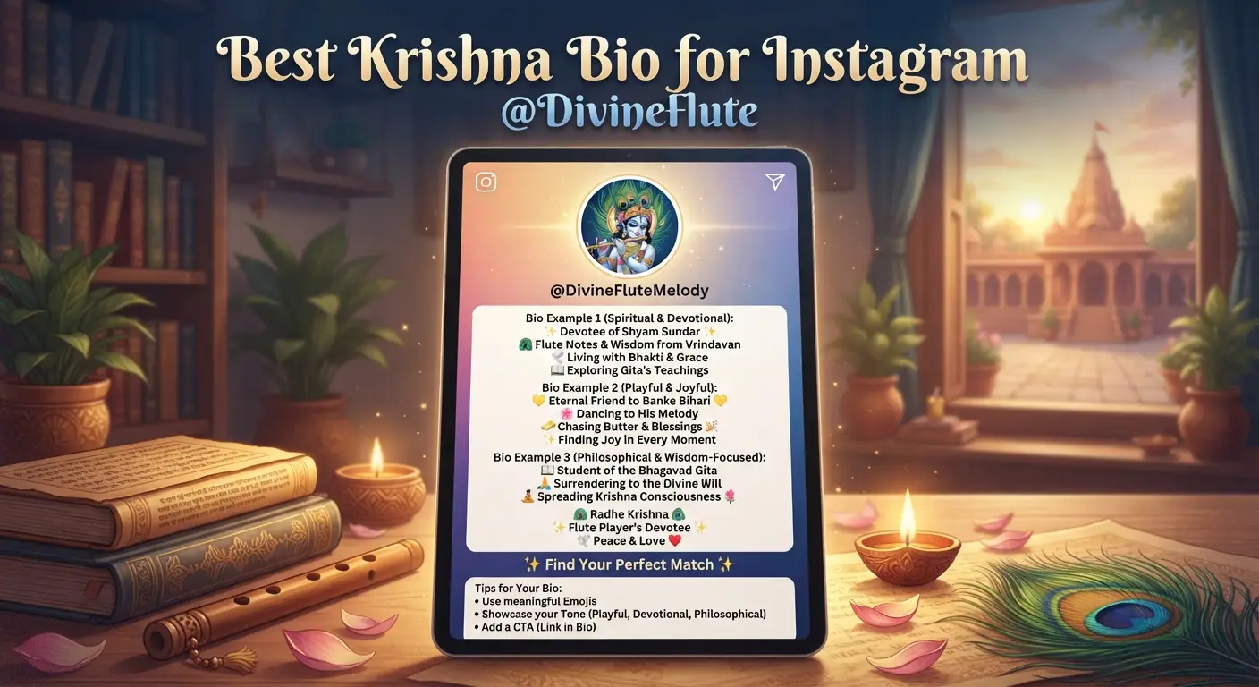 Best Krishna Bio for Instagram