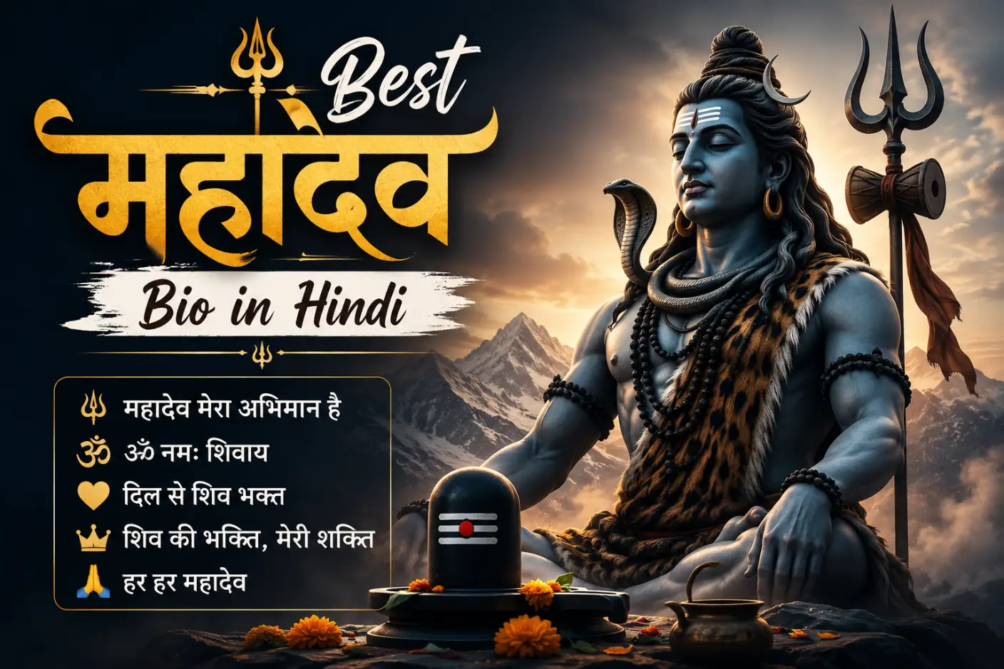 Best Mahadev Bio in Hindi