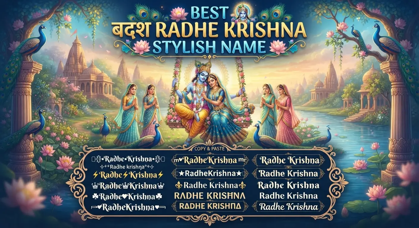 Best Radhe Krishna Stylish Name