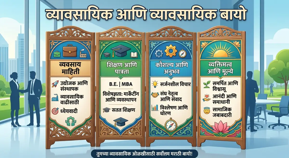Business व Professional Bio Marathi