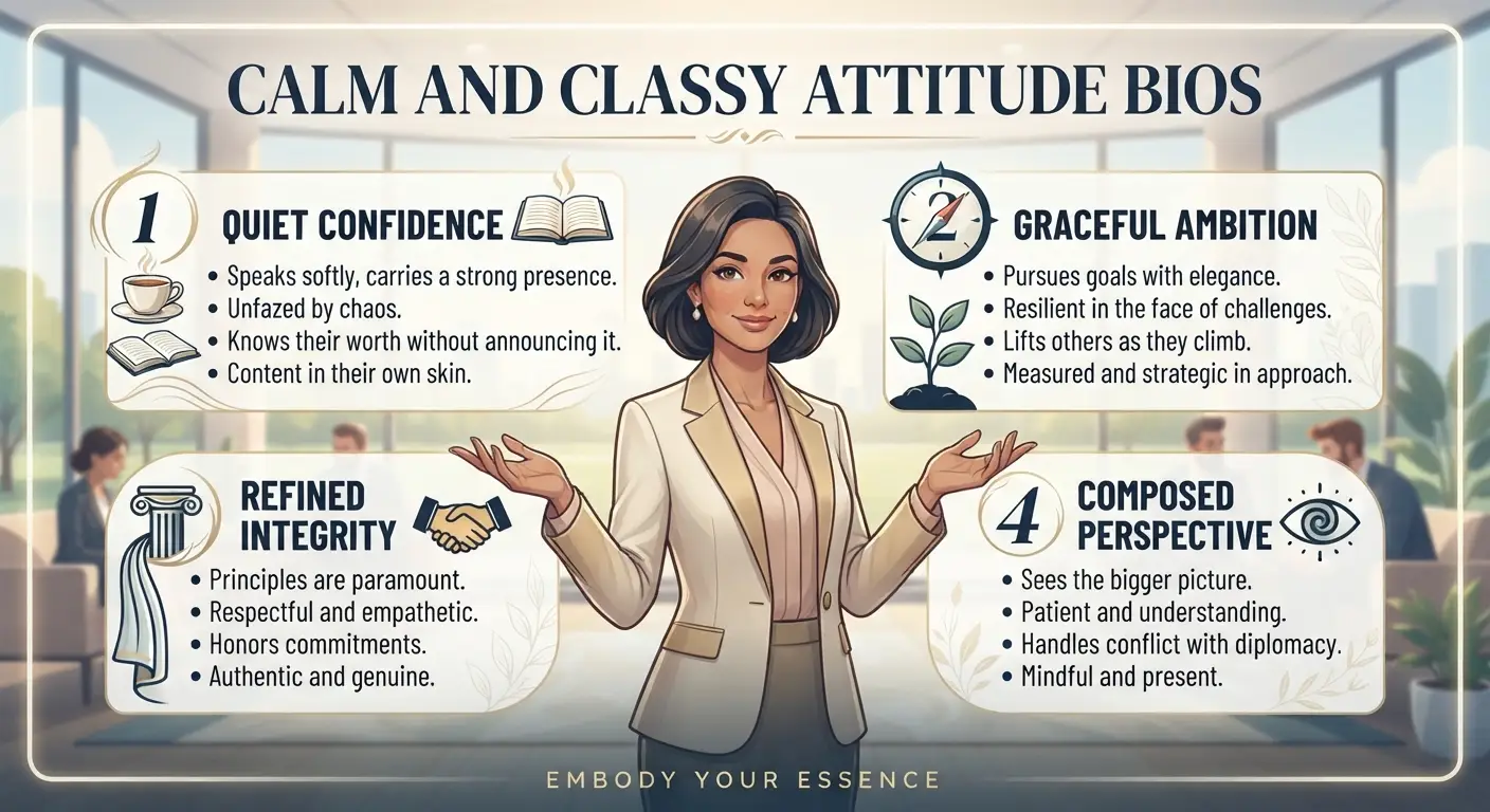 Calm and Classy Attitude Bios