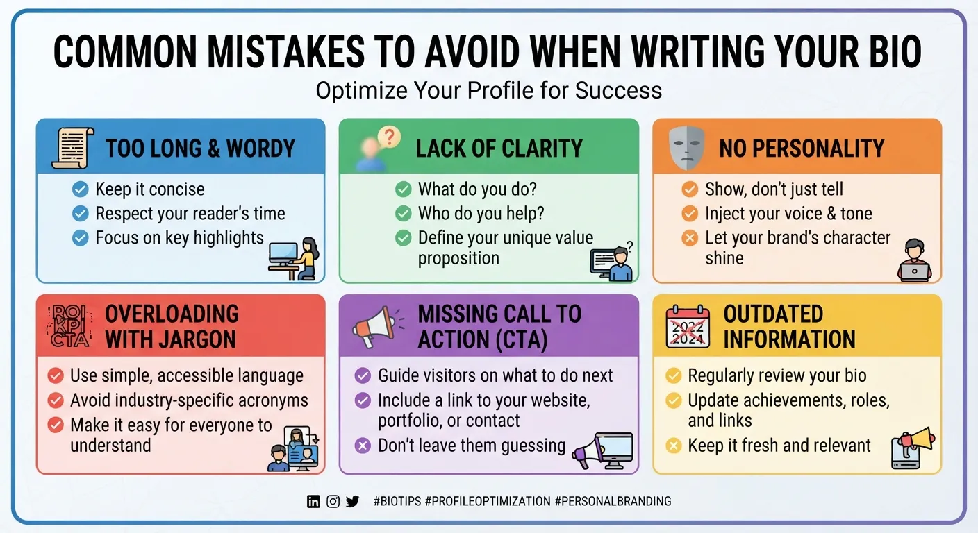 Common Mistakes to Avoid When Writing Your Bio