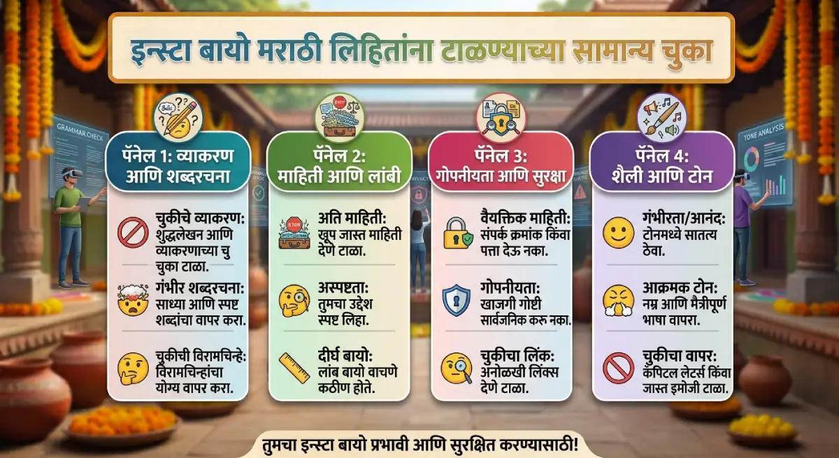 Common Mistakes to Avoid While Writing Insta Bio Marathi