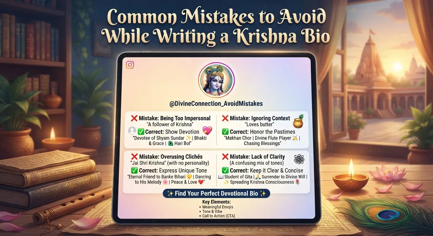 Common Mistakes to Avoid While Writing a Krishna Bio