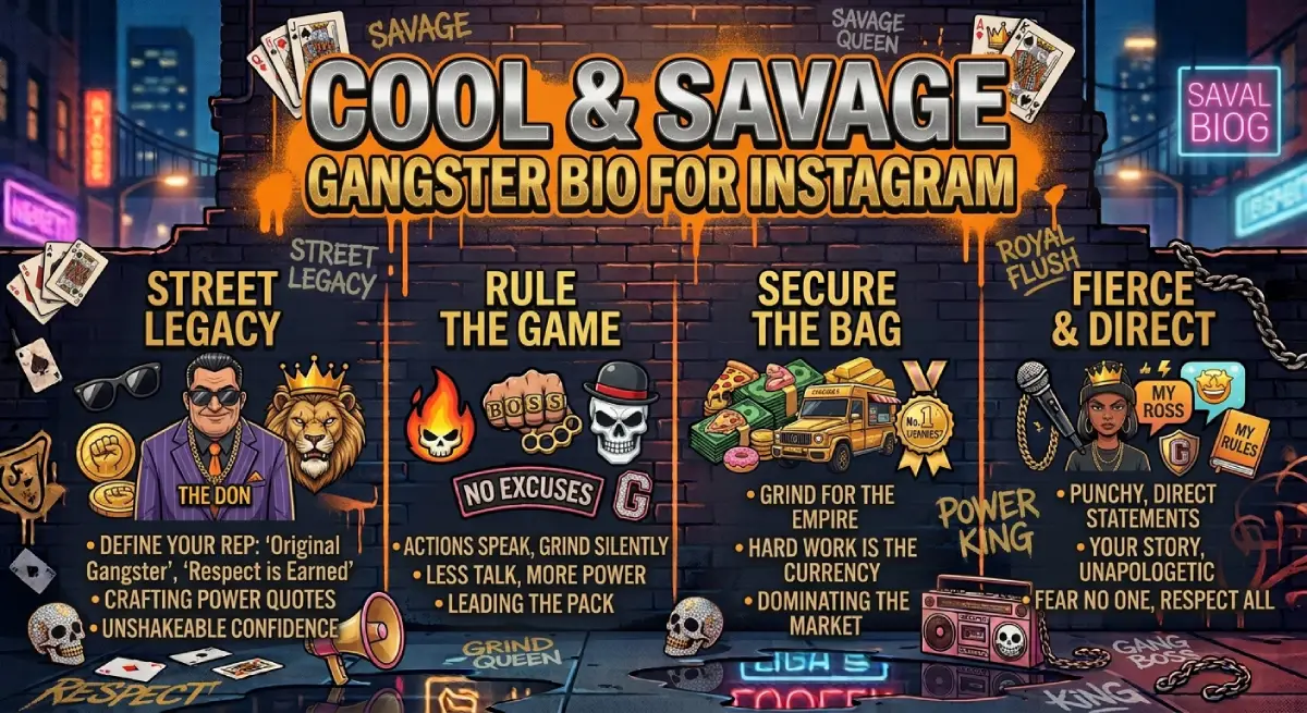 Cool & Savage Gangster Bio for Instagram