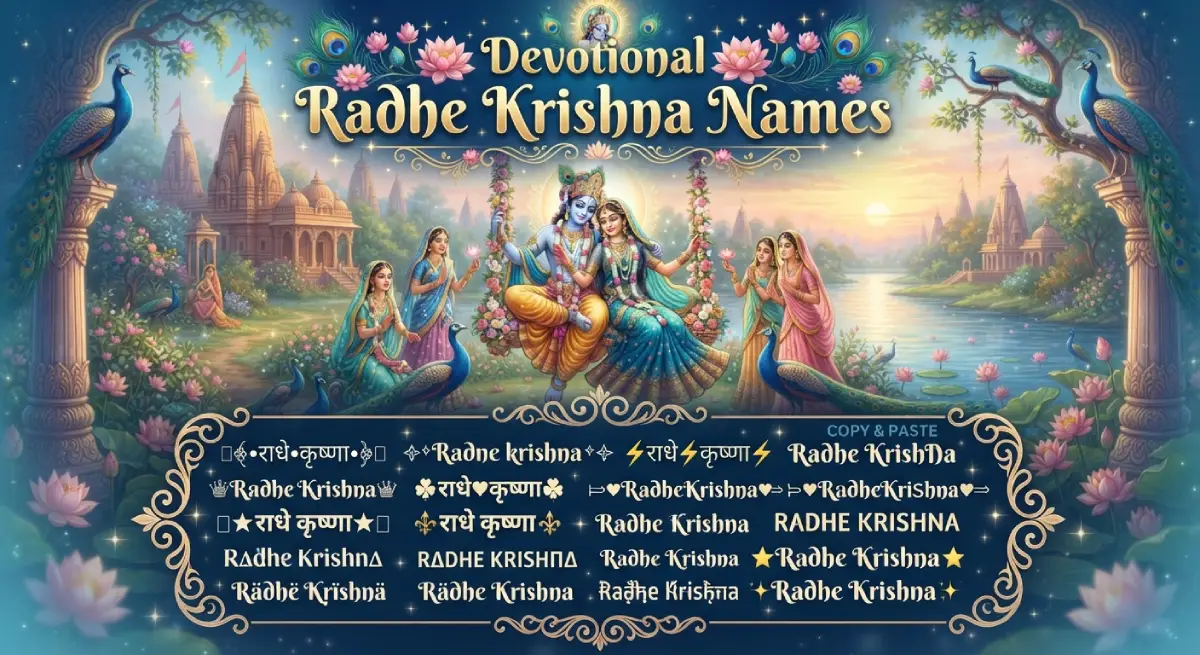 Devotional Radhe Krishna Names