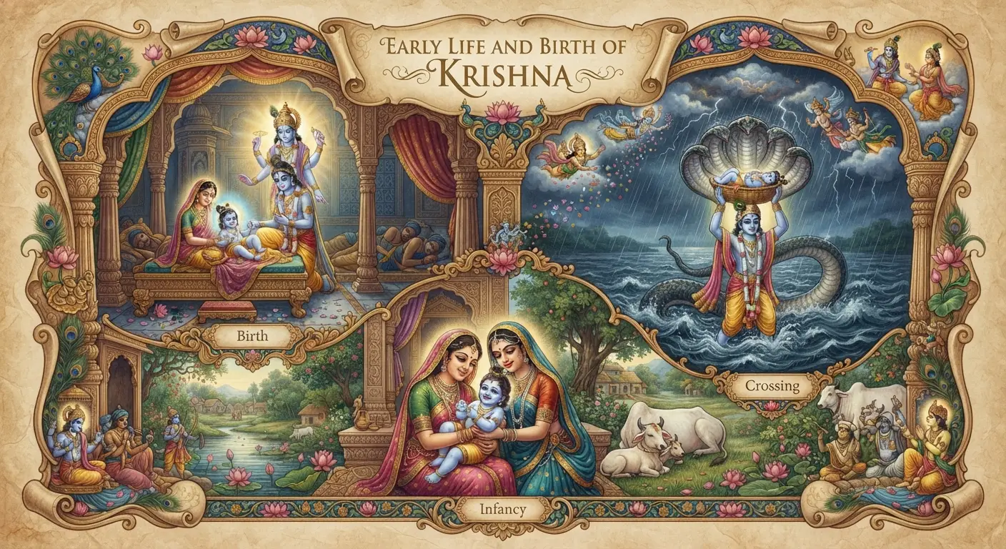 Early Life and Birth of Krishna