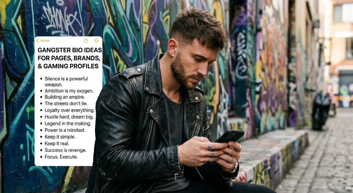 Gangster Bio Ideas for Pages, Brands, and Gaming Profiles