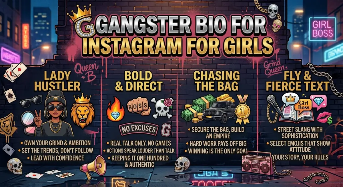 Gangster Bio for Instagram for Girls