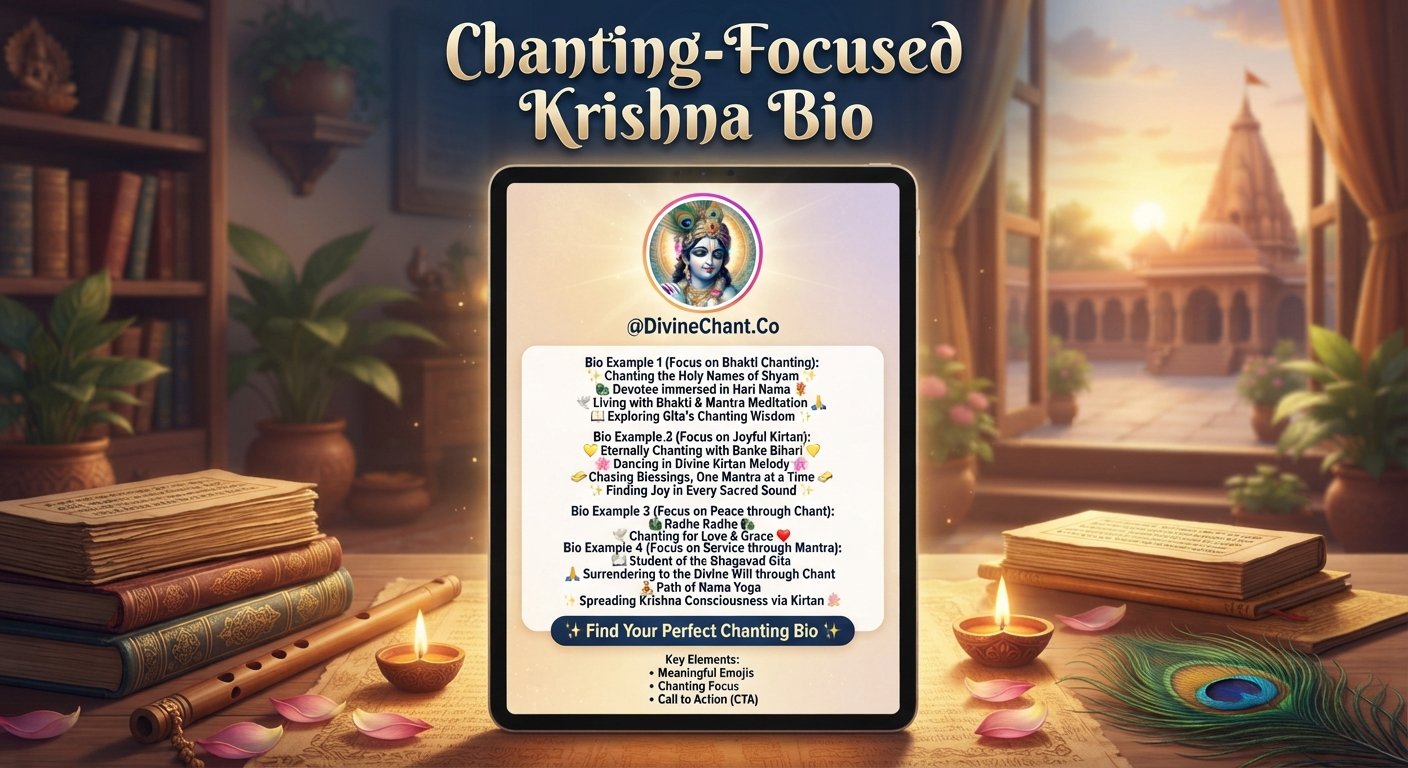Chanting-Focused Krishna Bio